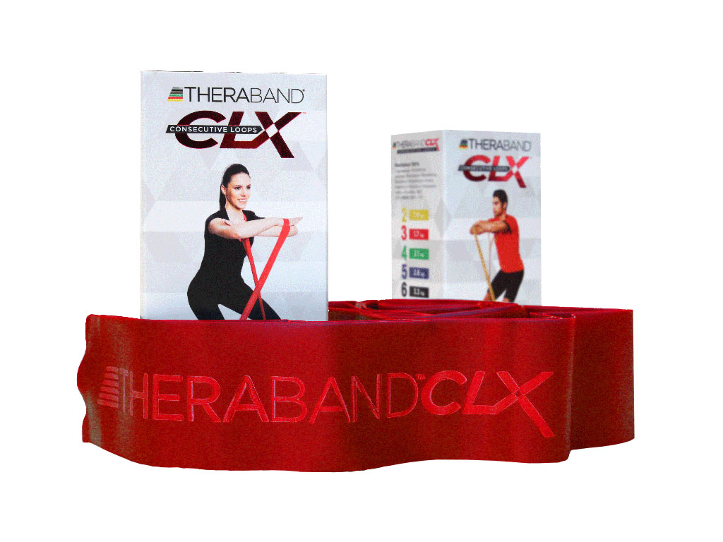 Thera-Band® CLX 11 Loops, rot/ mittel stark